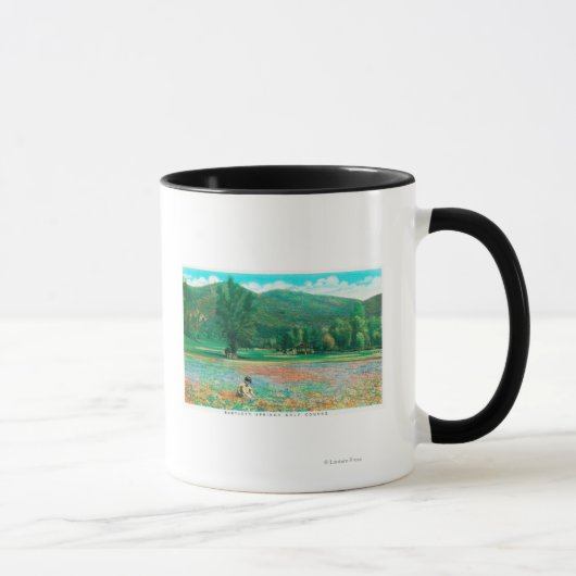 Mug Vue du champ de fleurs (Droite)