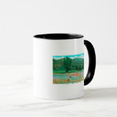 Mug Vue du champ de fleurs (Devant droit)