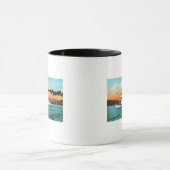 Mug Vue du dépliant à vapeur sur le lac (Centre)