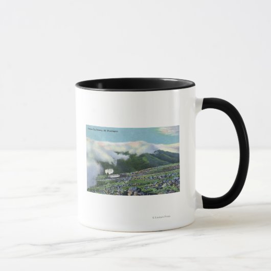 Mug Vue du fameux chemin de fer Cog (Droite)