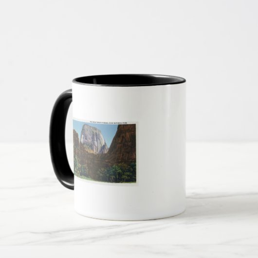 Mug Vue du grand trône blanc (Devant gauche)