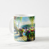 Mug Vue du lac House | Terrasse surplombant la baie (Devant gauche)