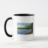 Mug Vue du lac sur la montagne Elephant (Gauche)