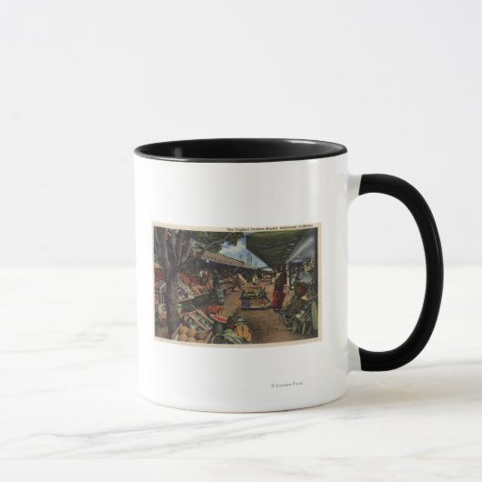 Mug Vue du marché agricole original (Droite)