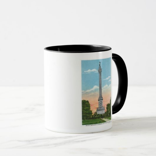 Mug Vue du monument de Brock (Devant droit)