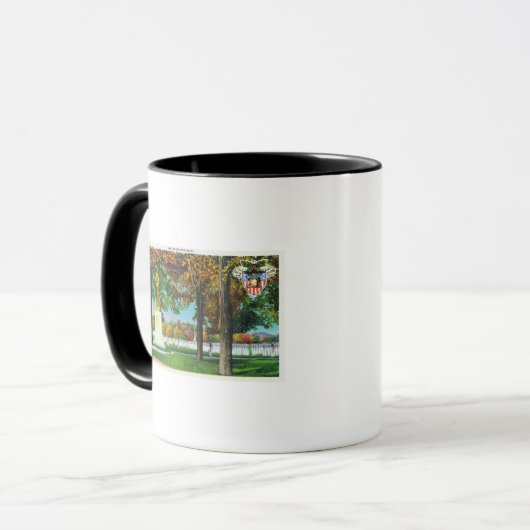 Mug Vue du Monument Français, Soldats en (Devant gauche)