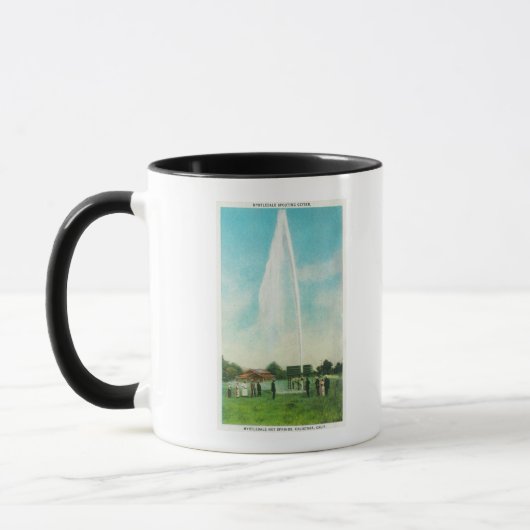 Mug Vue du Myrtledale Geyser aux sources thermales (Gauche)
