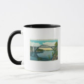 Mug Vue du nouveau pont de suspension (Gauche)