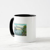 Mug Vue du nouveau pont de suspension (Devant gauche)