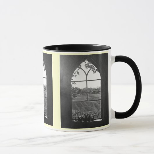Mug Vue du paysage rural depuis la fenêtre de l'église (Droite)