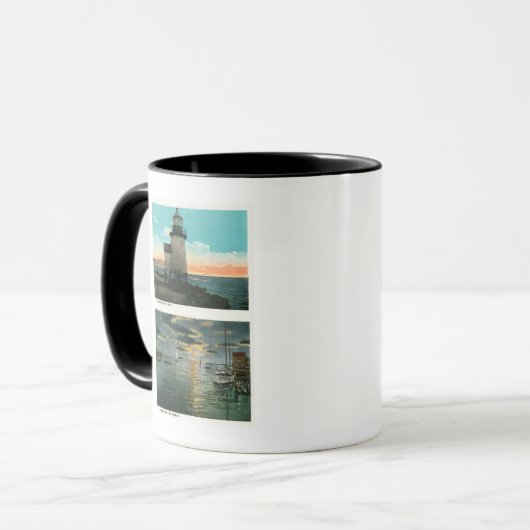 Mug Vue du phare de Brant Point (Devant gauche)