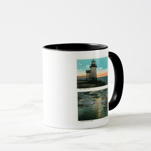 Mug Vue du phare de Brant Point (Devant droit)