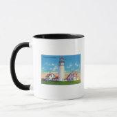 Mug Vue du phare Highland (Gauche)