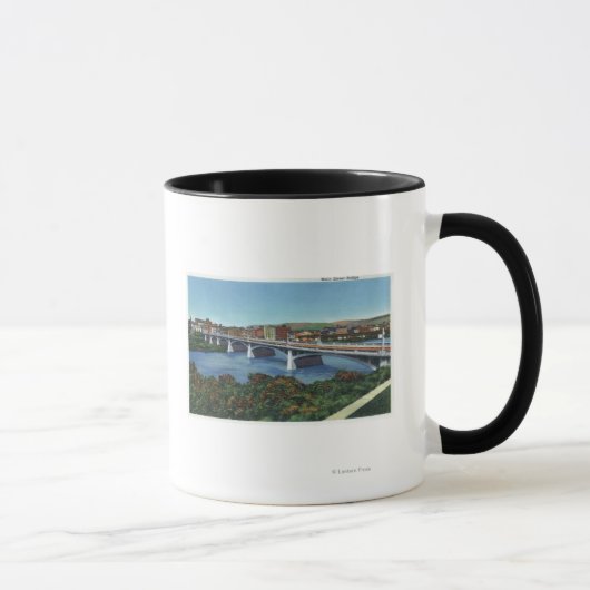 Mug Vue du pont de la rue principale (Droite)