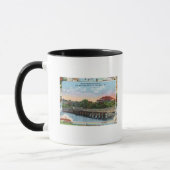 Mug Vue du pont et du pavillon de Sewall (Gauche)
