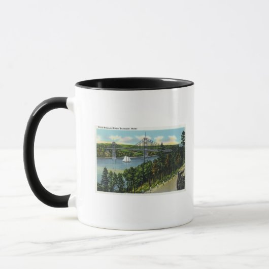 Mug Vue du pont Waldo-Hancock (Gauche)