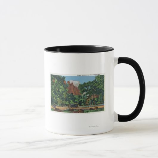 Mug Vue du temple de Sinawava (Droite)