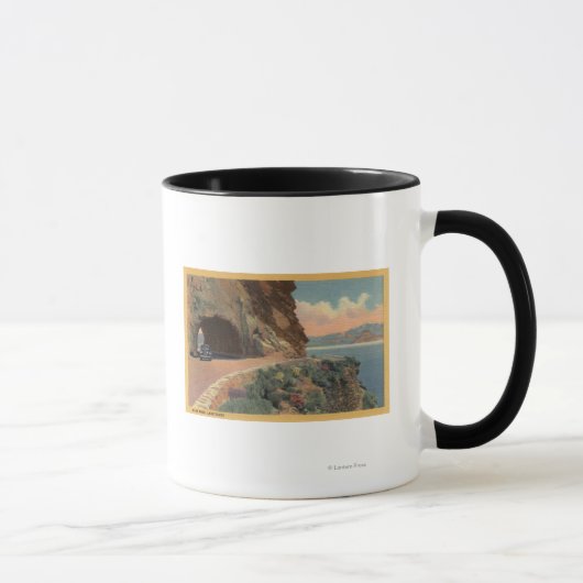 Mug Vue du tunnel de Cave Rock depuis Hwy (Droite)