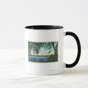 Mug Vue d'un bateau à  vapeur sur le lac