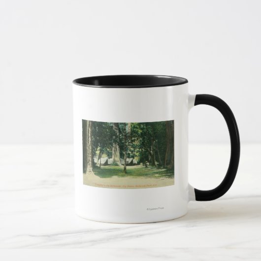 Mug Vue d'un camp dans les séquoias (Droite)