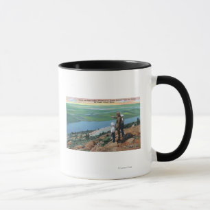 Mug Vue d'un garde forestier et des garçons semblant