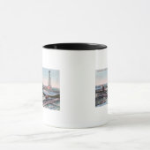 Mug Vue d'un gosier sur le puits d'huile de Lucile (Centre)