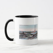 Mug Vue d'un gosier sur le puits d'huile de Lucile (Gauche)