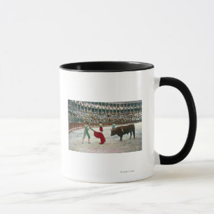 Mug Vue d'un Matador sur le point de projeter le BullS