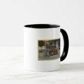 Mug Vue d'un moteur "Old Papeete" (Devant droit)