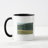 Mug Vue d'un pack de paillage de cerfs (Gauche)