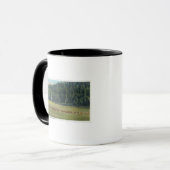 Mug Vue d'un pack de paillage de cerfs (Devant gauche)