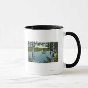 Mug Vue d'un vapeur sur la rivière Songo