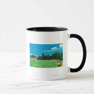 Mug Vue d'un vert au golf royal de Kaanapali