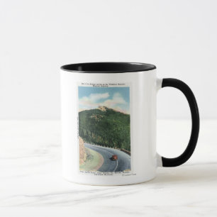 Mug Vue d'une courbe d'épingle à cheveux sur le Hwy