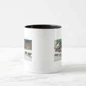 Mug Vue d'une équipe de chiens Husky (Centre)