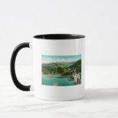Mug Vue d'une famille sur Lake DockInverness, CA (Gauche)