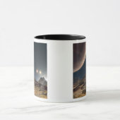 Mug Vue d'une lune hypothétique en orbite (Centre)