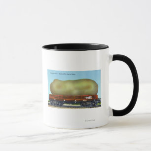 Mug Vue d'une pomme de terre d'Aroostook sur un
