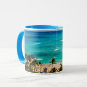 Mug Vue Élevée Sur La Plage De Waikiki, Honolulu 2 (Devant gauche)