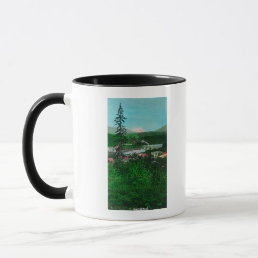 Mug Vue éloignée du pic glaciaire et de la ville (Gauche)