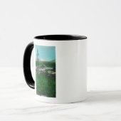 Mug Vue éloignée du pic glaciaire et de la ville (Devant gauche)
