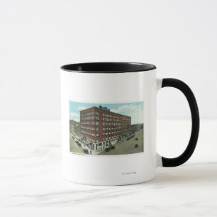 Mug Vue en gros plan d'Elizabeth de cap de deux