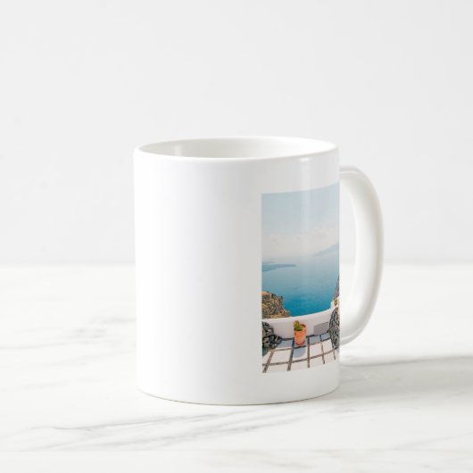 Mug Vue en île de Santorini (Devant droit)