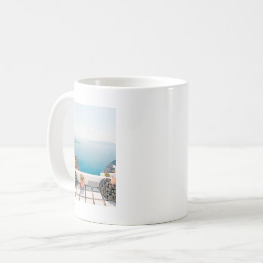 Mug Vue en île de Santorini (Devant gauche)