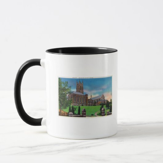Mug Vue extérieure de Colgate Divinity School (Gauche)