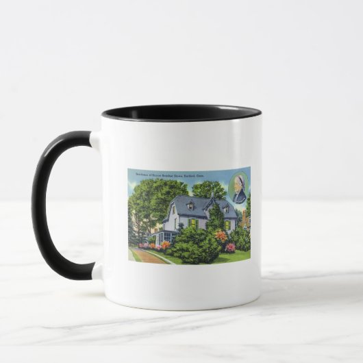 Mug Vue extérieure de Harriet Beecher Stowe's (Gauche)