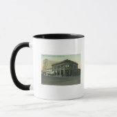 Mug Vue extérieure de la banque et du temple maçonniqu (Gauche)