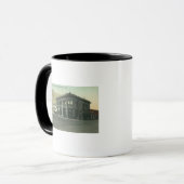 Mug Vue extérieure de la banque et du temple maçonniqu (Devant gauche)