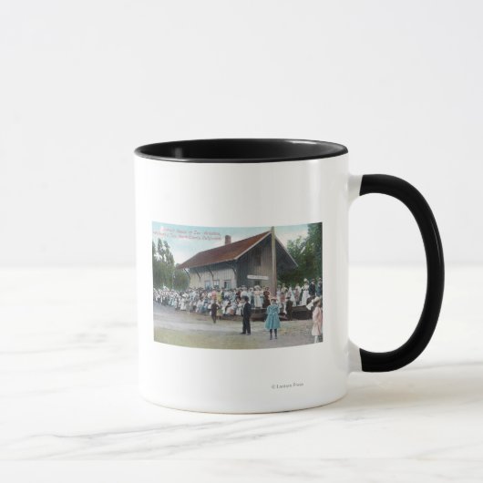 Mug Vue extérieure de la gare ferroviaire sur la 4ème  (Droite)