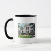 Mug Vue extérieure de la maison du commandant, cour de (Gauche)